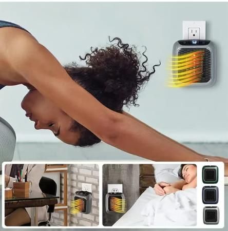 Portable Turbine Heater Wall-Mounted Electric Convector Heater ? Silent Infrared Fan Stove for Bathroom, Bedroom & Greenhouse | Energy-Saving Small Indoor Room Heater 220V (MULTI)